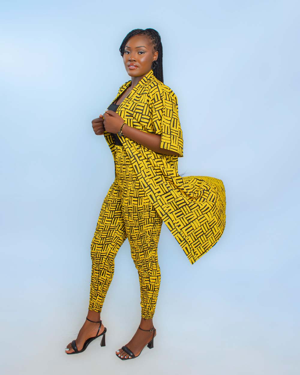 Stylish Ankara Kimono Top With Trouser