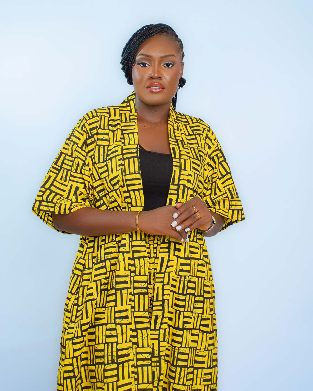 Stylish Ankara Kimono Top With Trouser