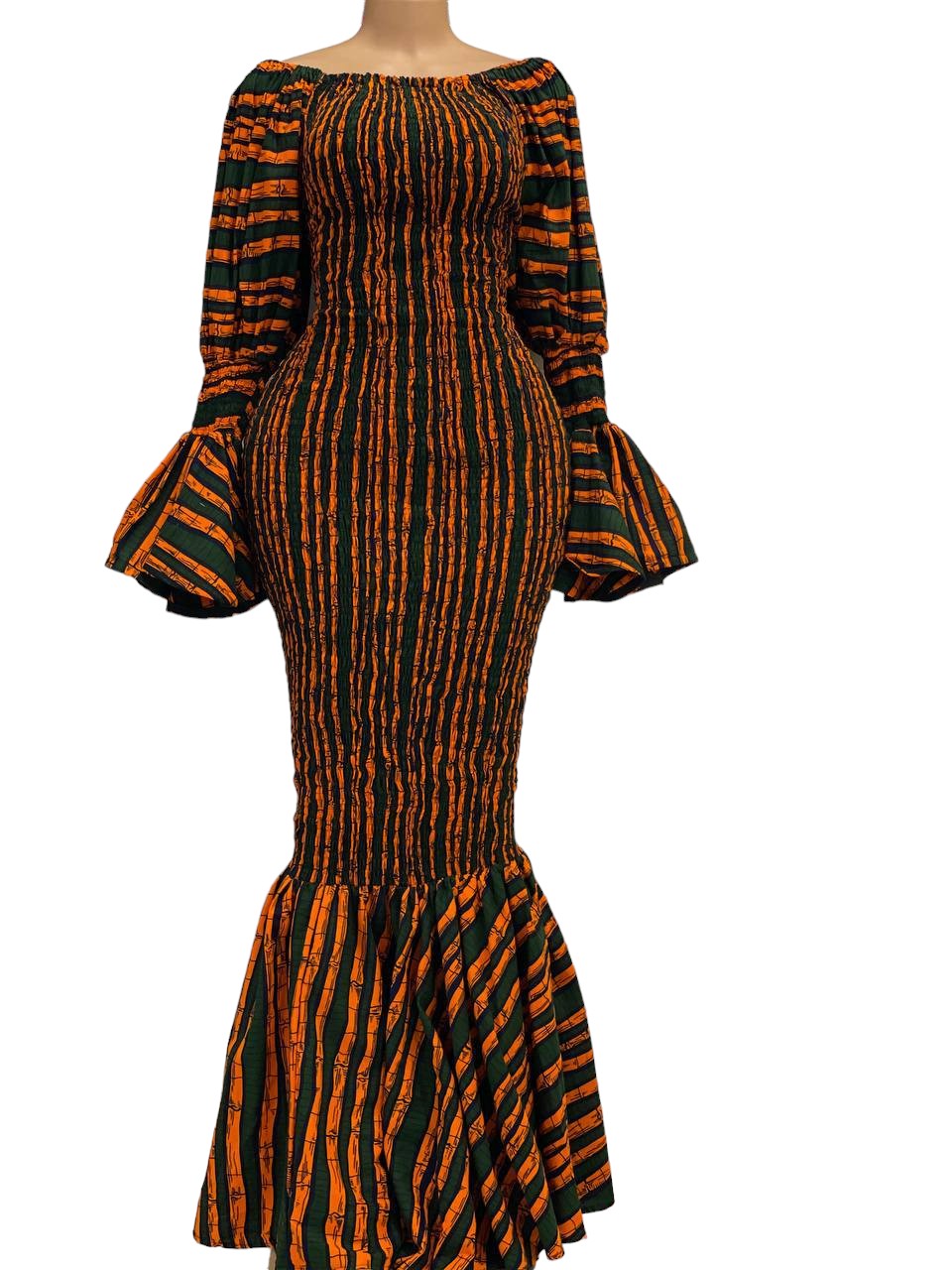 African Print Bodycon Dress