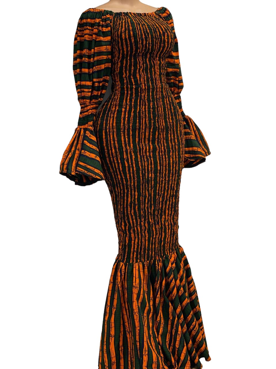 African Print Bodycon Dress