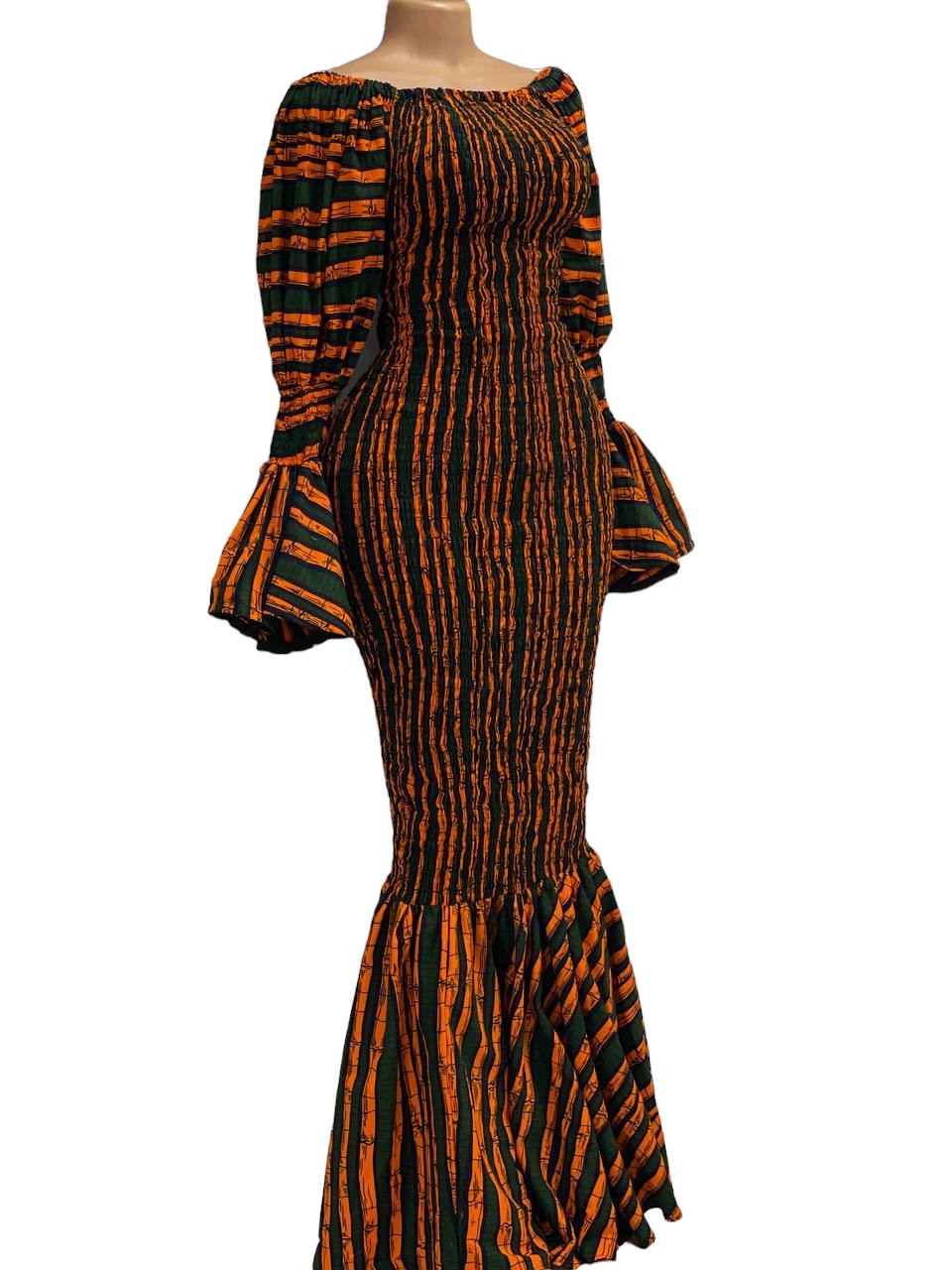 African Print Bodycon Dress