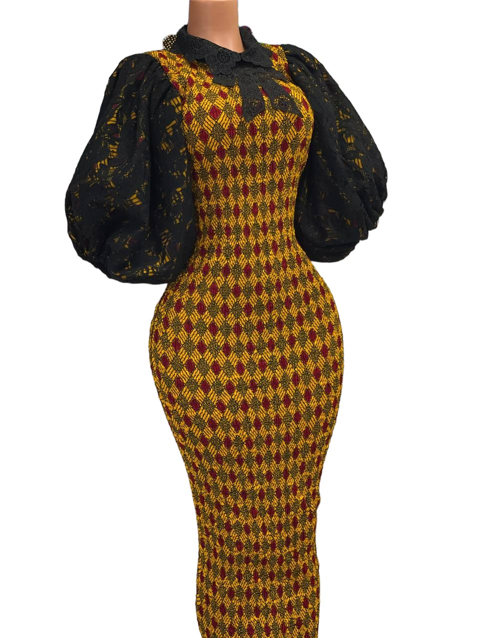 African Print Bodycon Dress