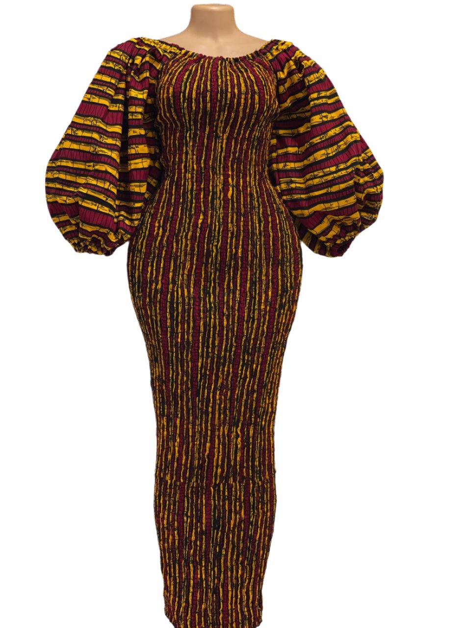 Sugarcane African Print Bodycon Dress