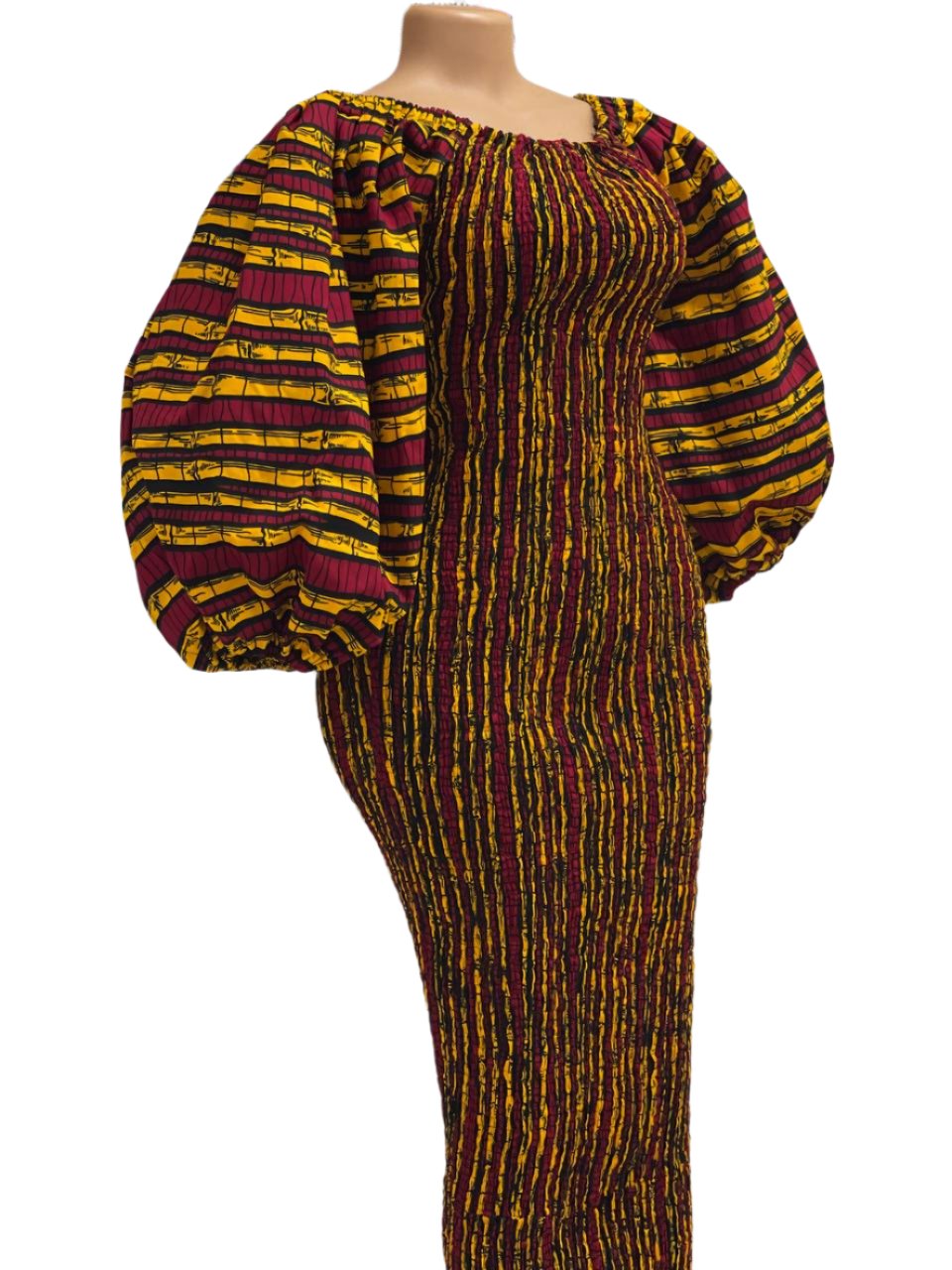 Sugarcane African Print Bodycon Dress